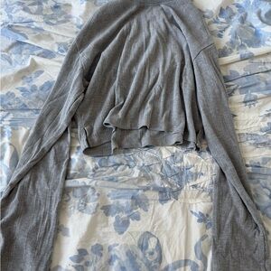 Abercrombie & Fitch Gray Ribbed Long Sleeve Sweater and Pants Set